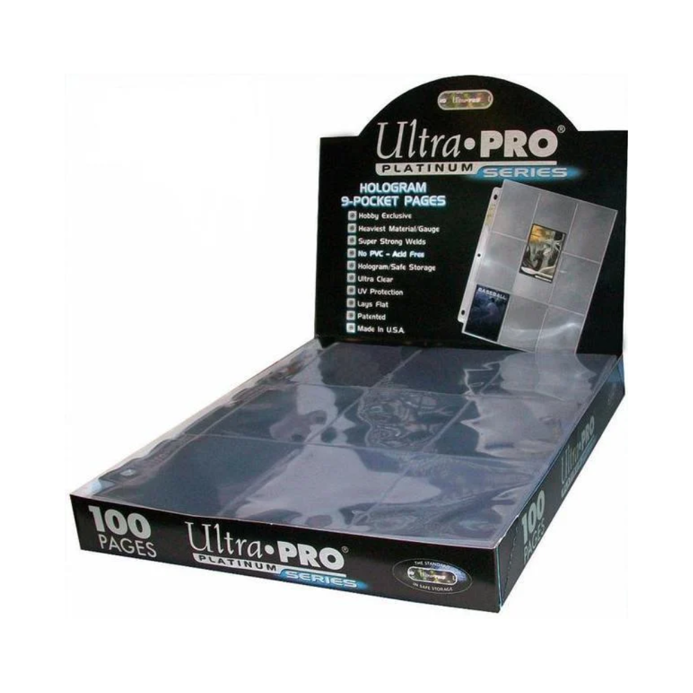 Accesorios TCG -  Caja de Hojas para Portafolio / Binder 3 anillos - 9 Bolsillos - Ultra Pro (Platinum Series)