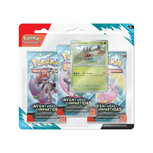 TCG Pokémon – Aventura Compartida – Pack de 3 Sobres – Español