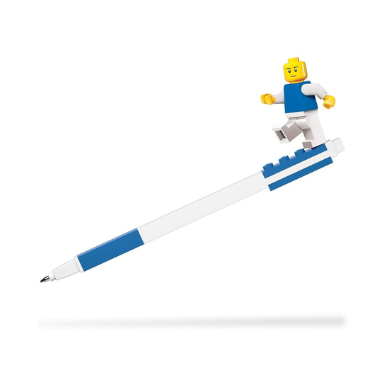 Lego Iconic - Esfero en gel - con mini figura - Azul