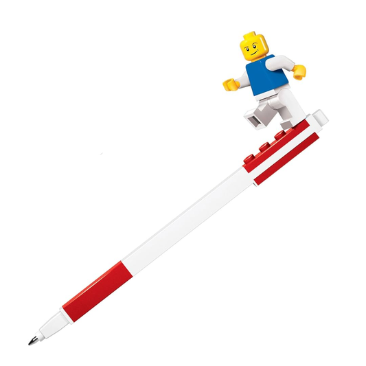 Lego Iconic - Esfero en gel - con mini figura - Rojo