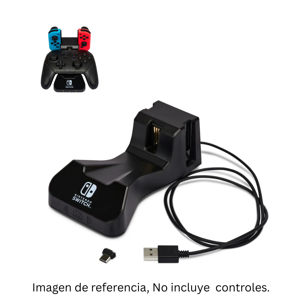 Accesorio - Switch - Soporte y Base de Cargado Joy con y Pro Controller - Power A