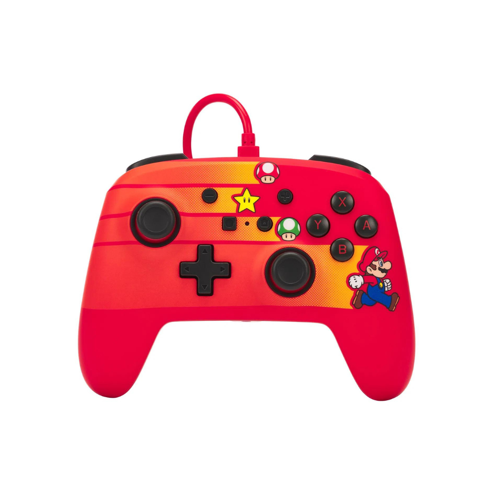 Accesorio - Switch - Control Alambrico Super Speed Mario Rojo - Power A