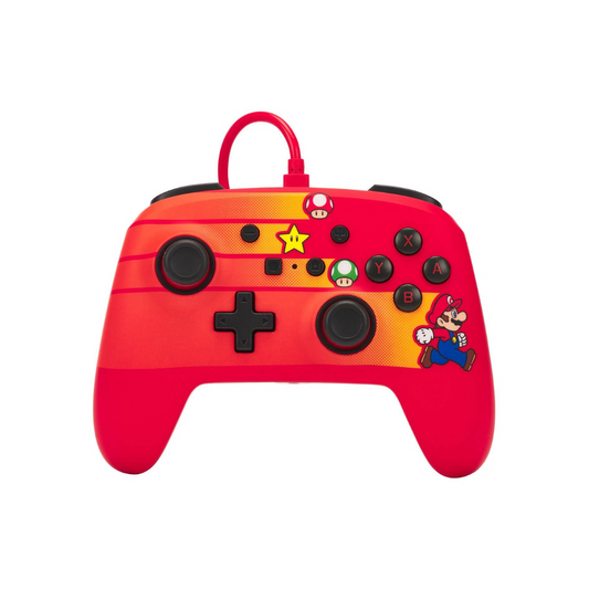 Accesorio - Switch - Control Alambrico Super Speed Mario Rojo - Power A