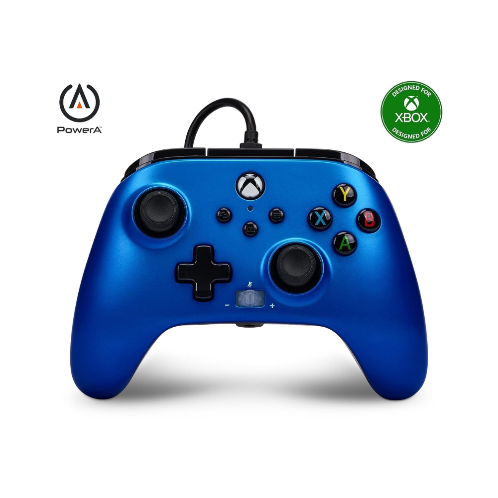 Accesorio - Xbox - Control Alambrico Azul Zafiro - Power A
