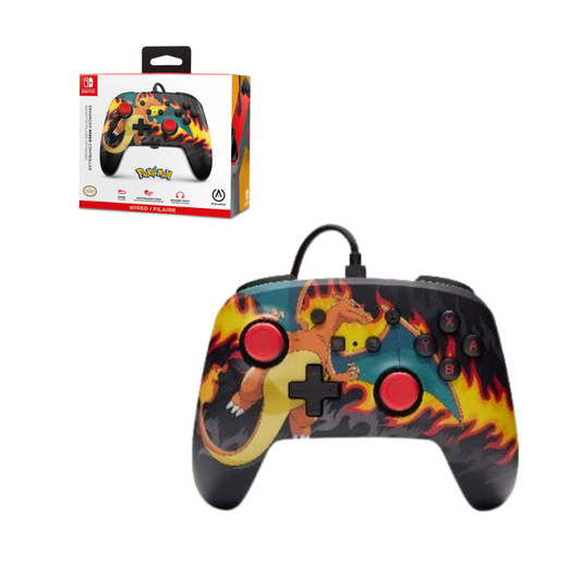 Accesorio - Switch - Control Alambrico Charizard Firestorm - Power A