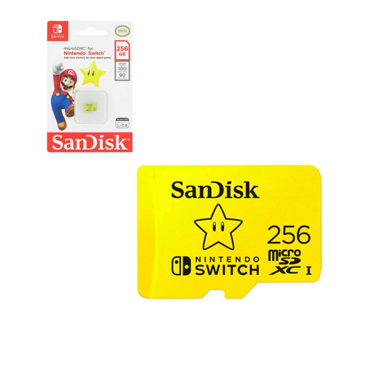 Accesorio - Switch - Memoria Micro SDXC 256 GB Super Star - Nintendo