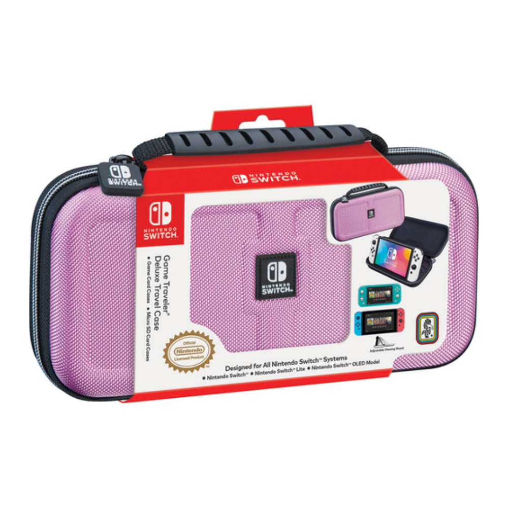 Accesorio - Switch - Estuche Duro Rosa - RDS Game Traveler Deluxe