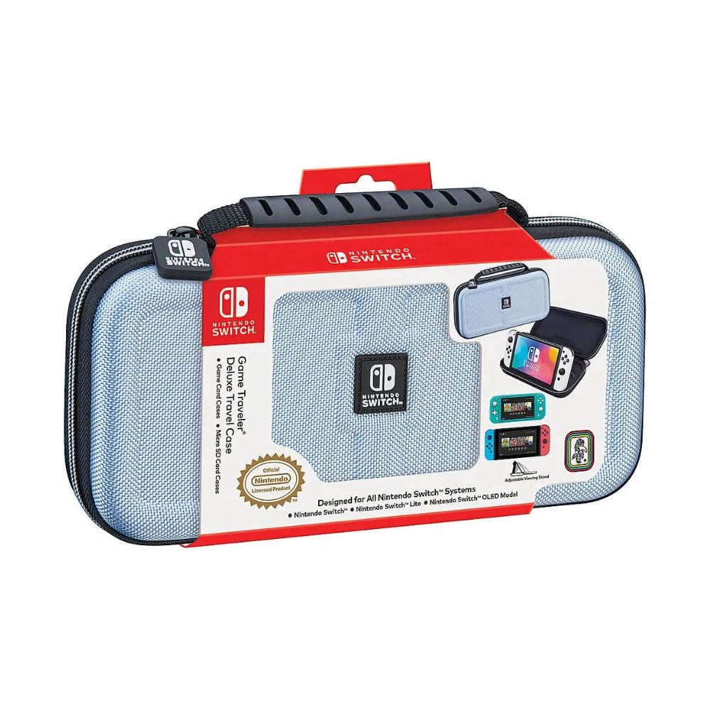 Accesorio - Switch - Estuche Duro Azul Claro - RDS Game Traveler Deluxe