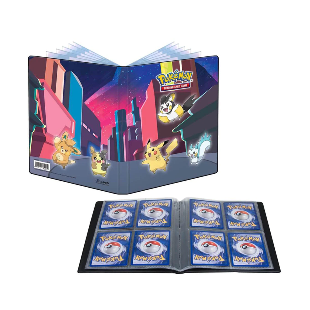 Accesorio TCG - Carpeta 4 Pocket Pro-Binder 4 pag 80 Doble cara - Shim Skyl Ft Pikachu