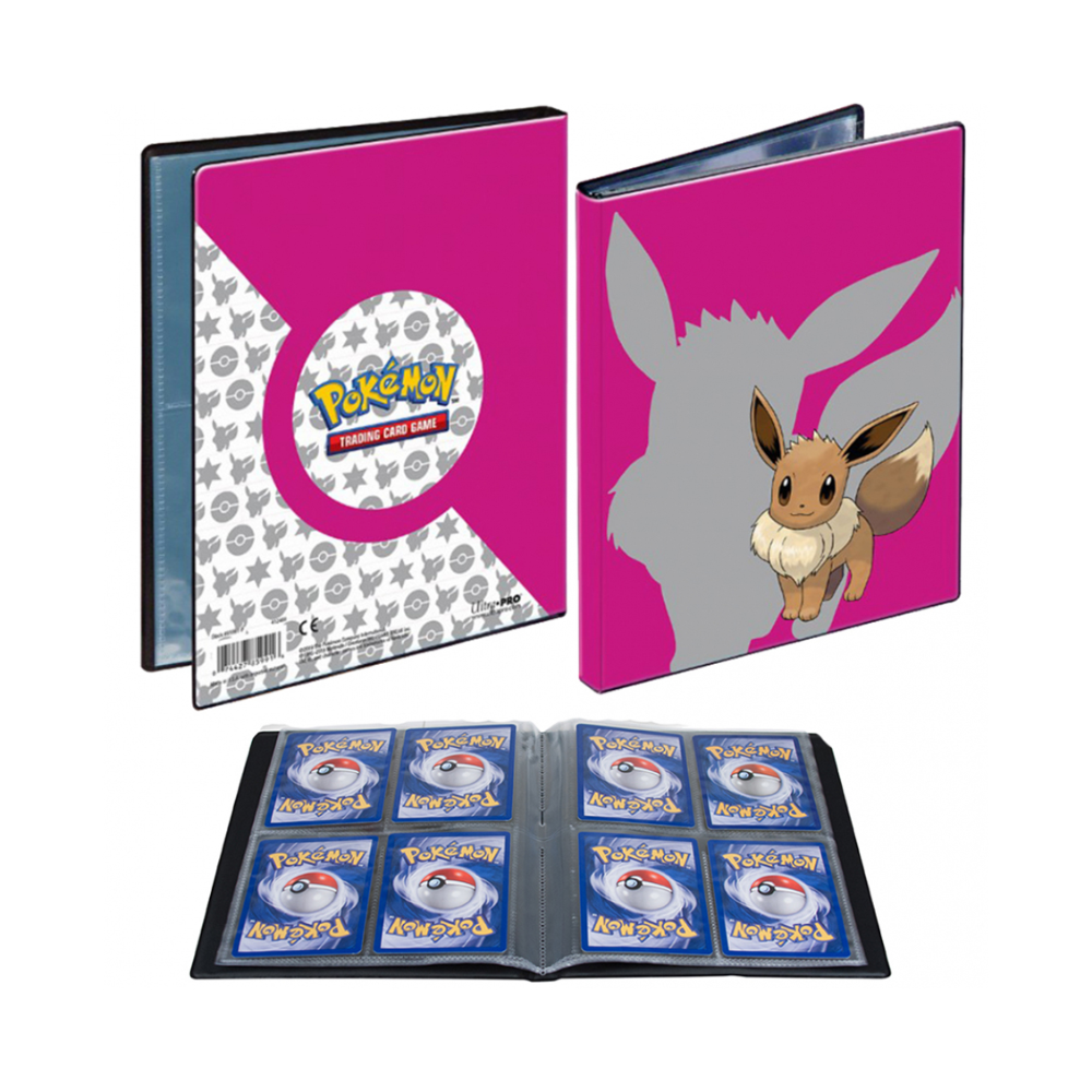 Accesorio TCG - Carpeta 4 Pocket Pro-Binder 4 pag 80 Doble cara - Eevee