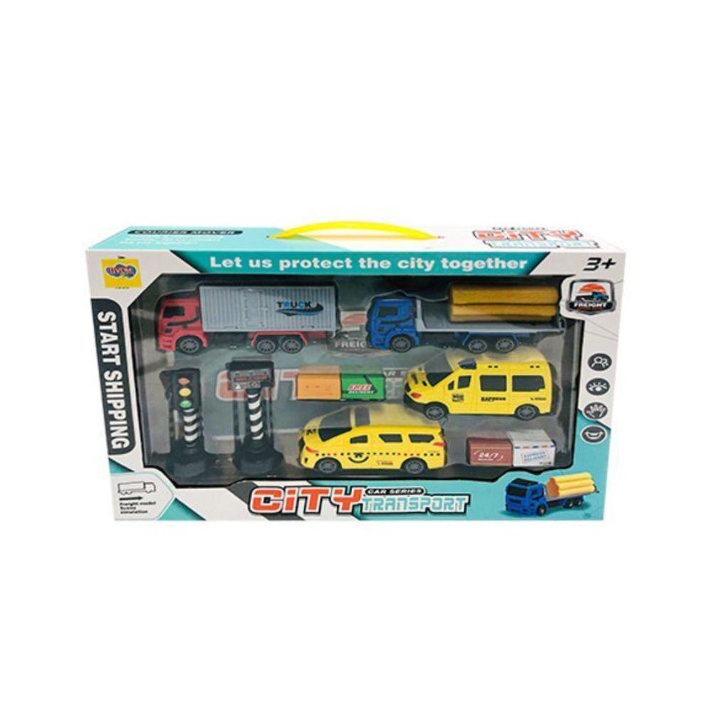 Juguete - Set Carro Friccion - City Transporter