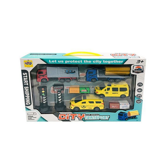 Juguete - Set Carro Friccion - City Transporter