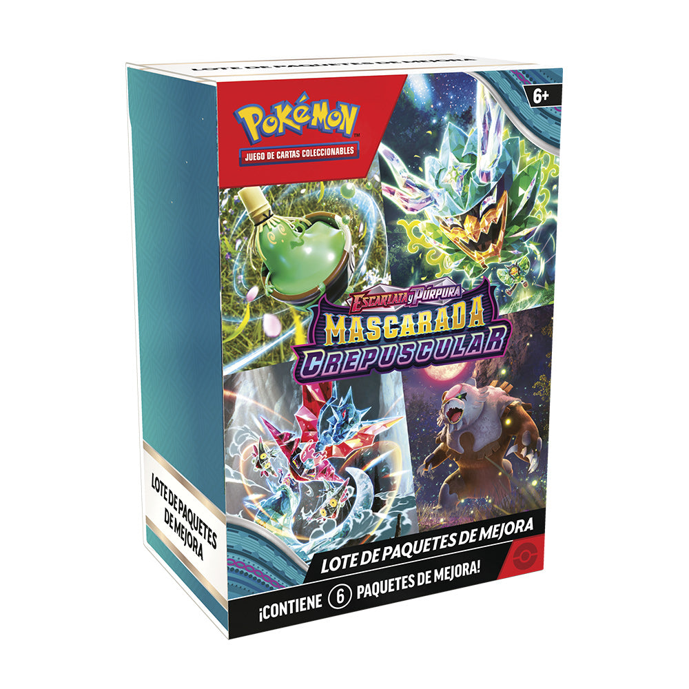 TCG Pokémon - Mascarada Crepuscular - Lote de Paquetes de Mejora x 6 Sobres - (Español)