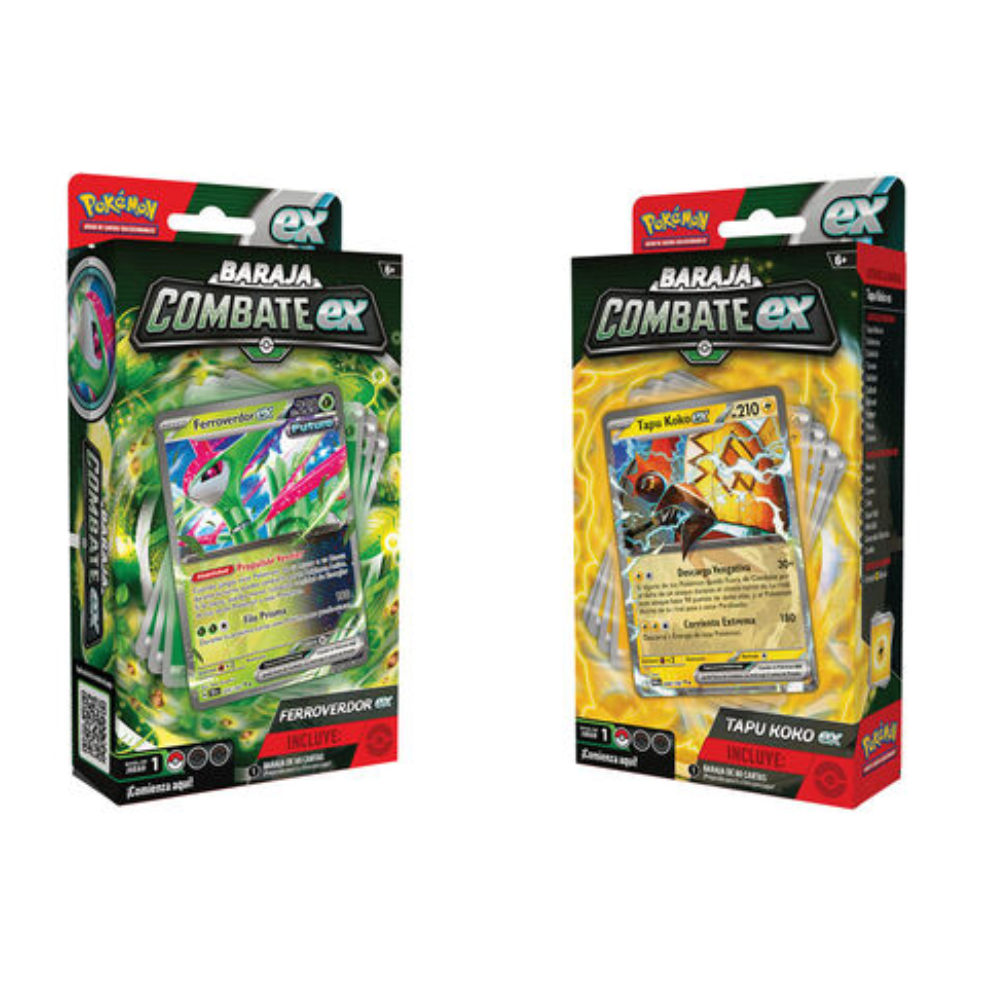 TCG Pokémon - Ferroverdor / Tapu Koko EX - Baraja de Combate - Español