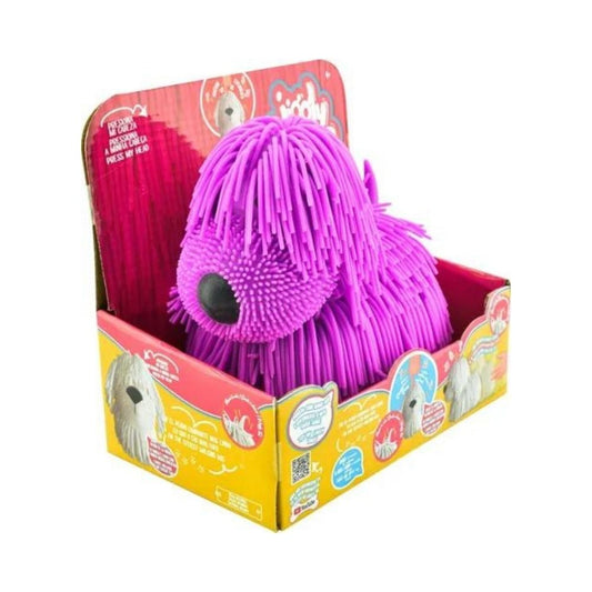 Juguete - Perro Caminador con sonido Jiggly Pup Morado