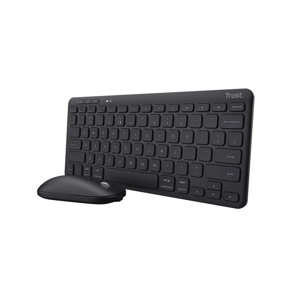 Accesorio - Combo Mouse y Teclado Lyra Inalambrico Recargable Negro - Trust