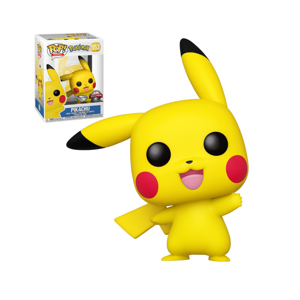 Funko Pop Games - Pokémon - Pikachu Waving (Diamond Glitter)