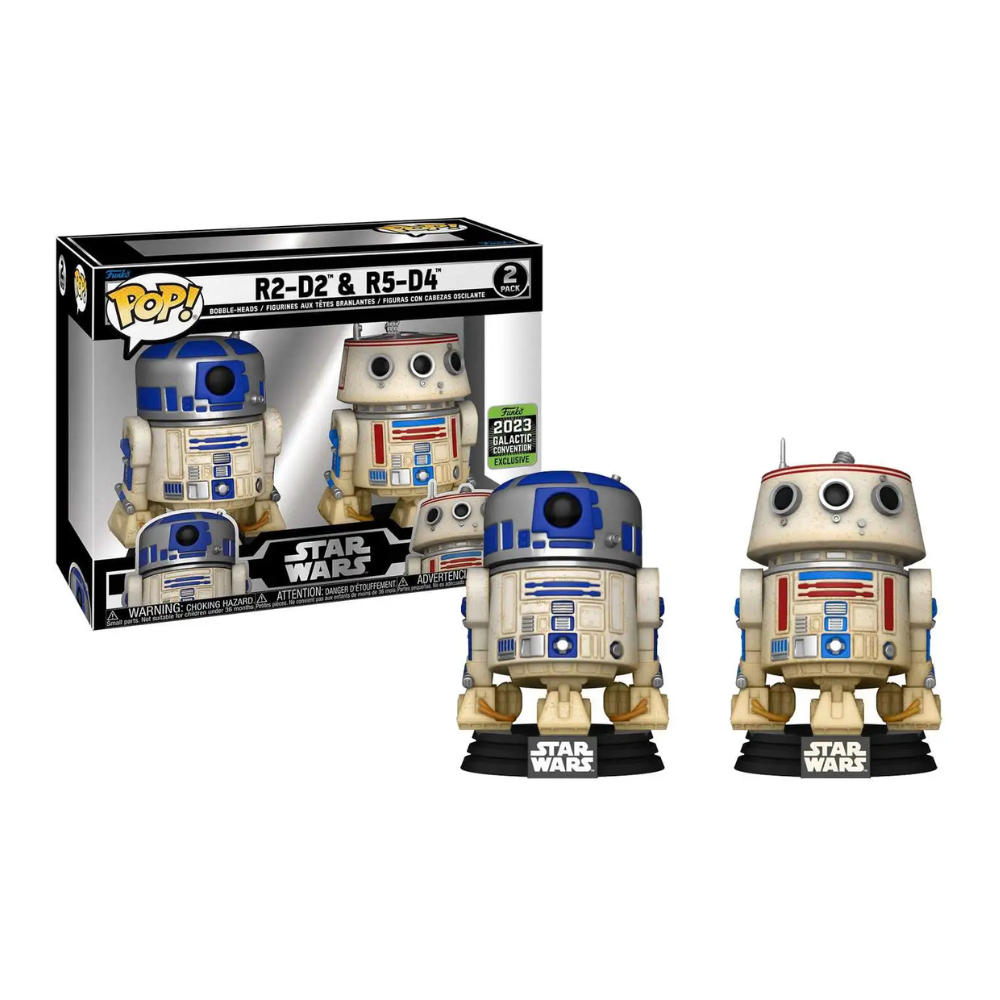 Funko Pop - Star Wars - R2 D2 y R5 D4 - Edicion Especial