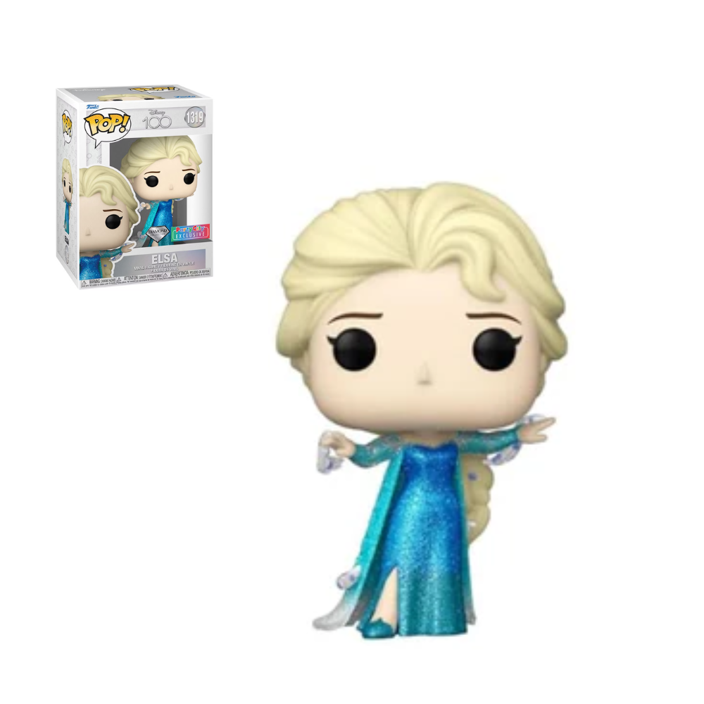 Funko Pop - Princesas Disney 100 Años - Elsa Frozen - Party City Exclusive Diamond
