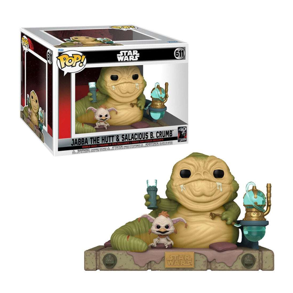 Funko Pop - StarWars: Return of the Jedi 40Th - Jabba the Hutt & Salacious B. Crumb