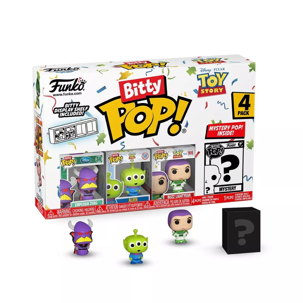 Funko Bitty Pop - Toy Story - Emperador Zurg, Buzz, Alien, ???