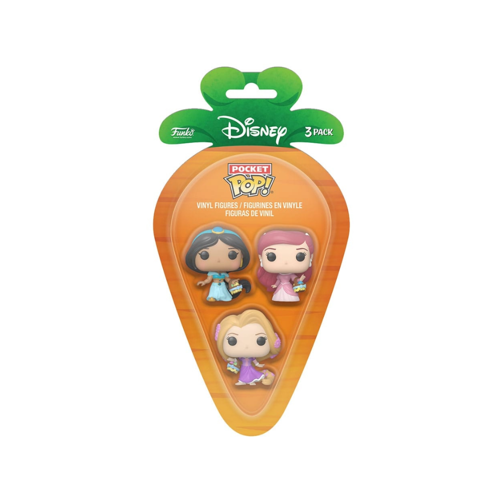 Funko Pocket - Carrot Disney Princess - Jasmin, Aurora, Ariel
