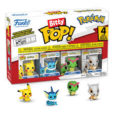 Funko Bitty Pop - Pokémon - Pikachu, Vaporeon, Caterpie, Cubone