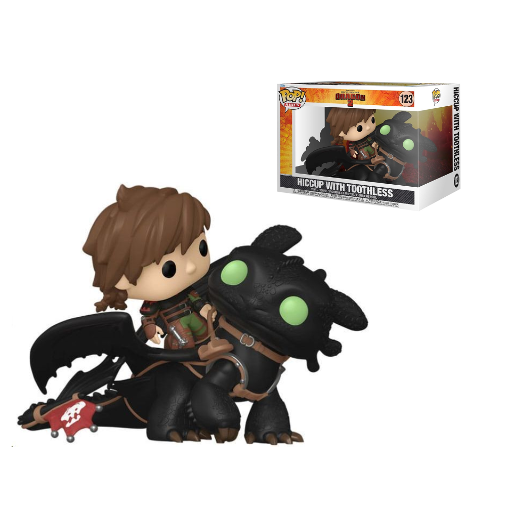 Funko Pop Rides Deluxe - How to Train Your Dragon - Hiccup & Toothless (Hipo con Chimuelo)