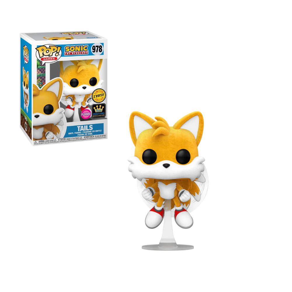 Funko Pop - Sonic - Tails Volando - Speciality Series Edition - Flocked Chase