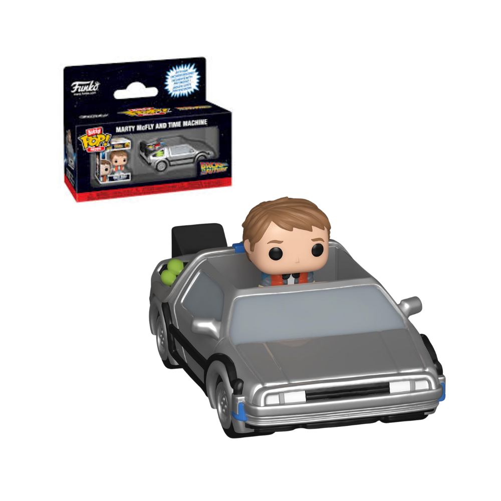 Funko Bitty Pop Ride - Back to the Future - Time Machine and Marty McFly