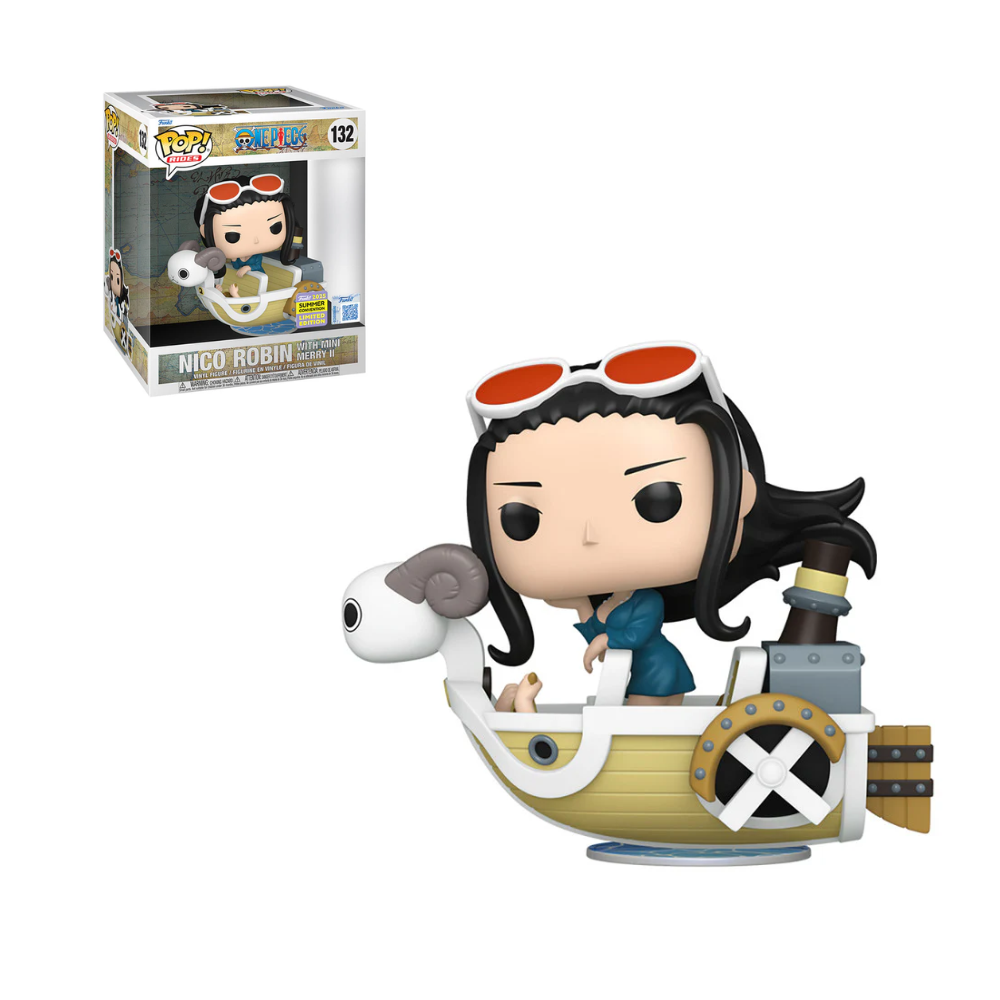 Funko Pop Rides - One Piece Deluxe Nico Robin with Mini Merry II - Summer Convention 2025 Exclusive