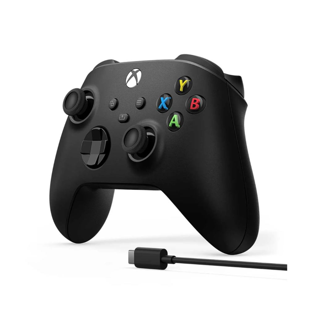 Accesorio - Xbox One / PC- Control Inalambrico Negro + Cable- Xbox