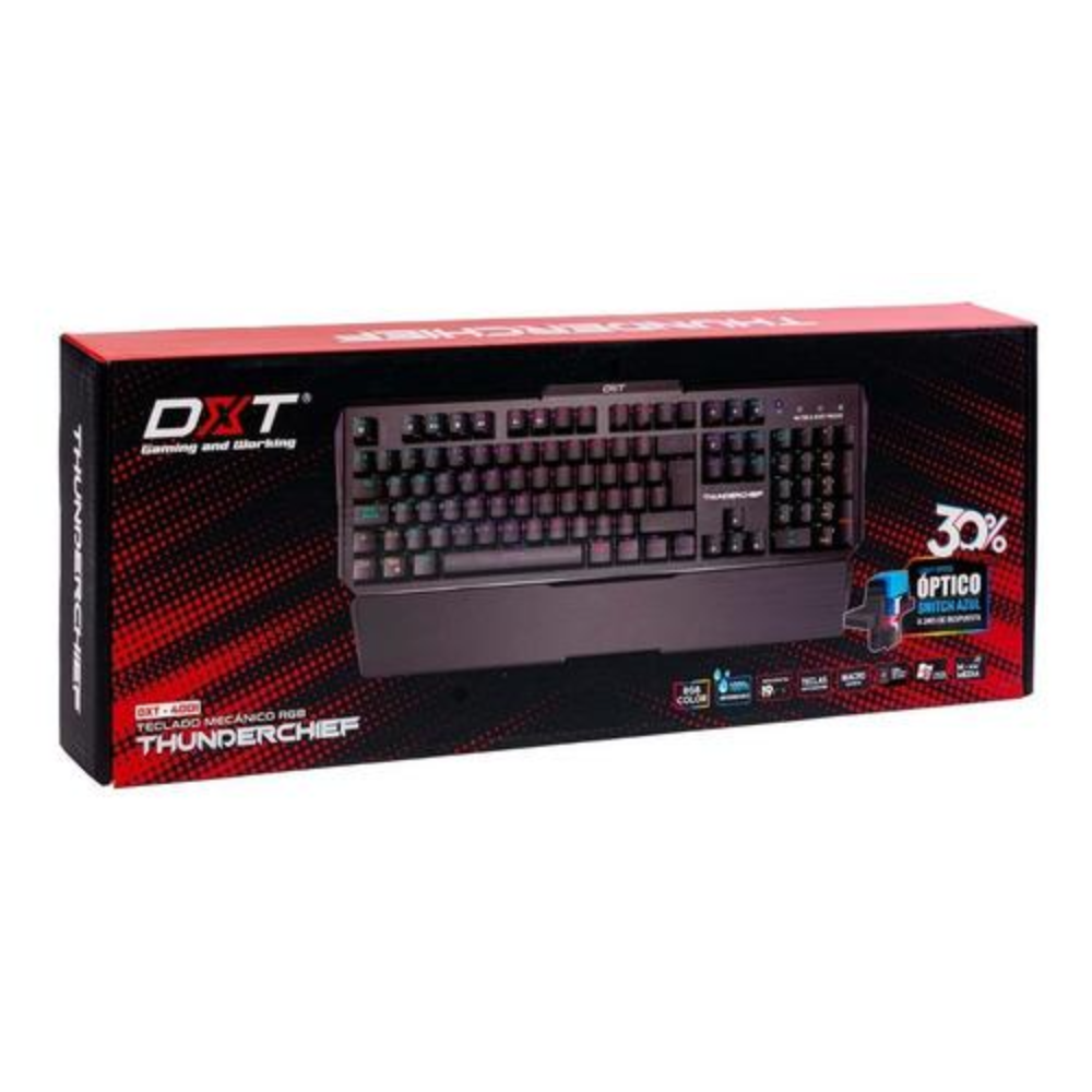Accesorio - PC Gaming - Teclado Thunderchief Mecanico Switches Azules RGB - DXT