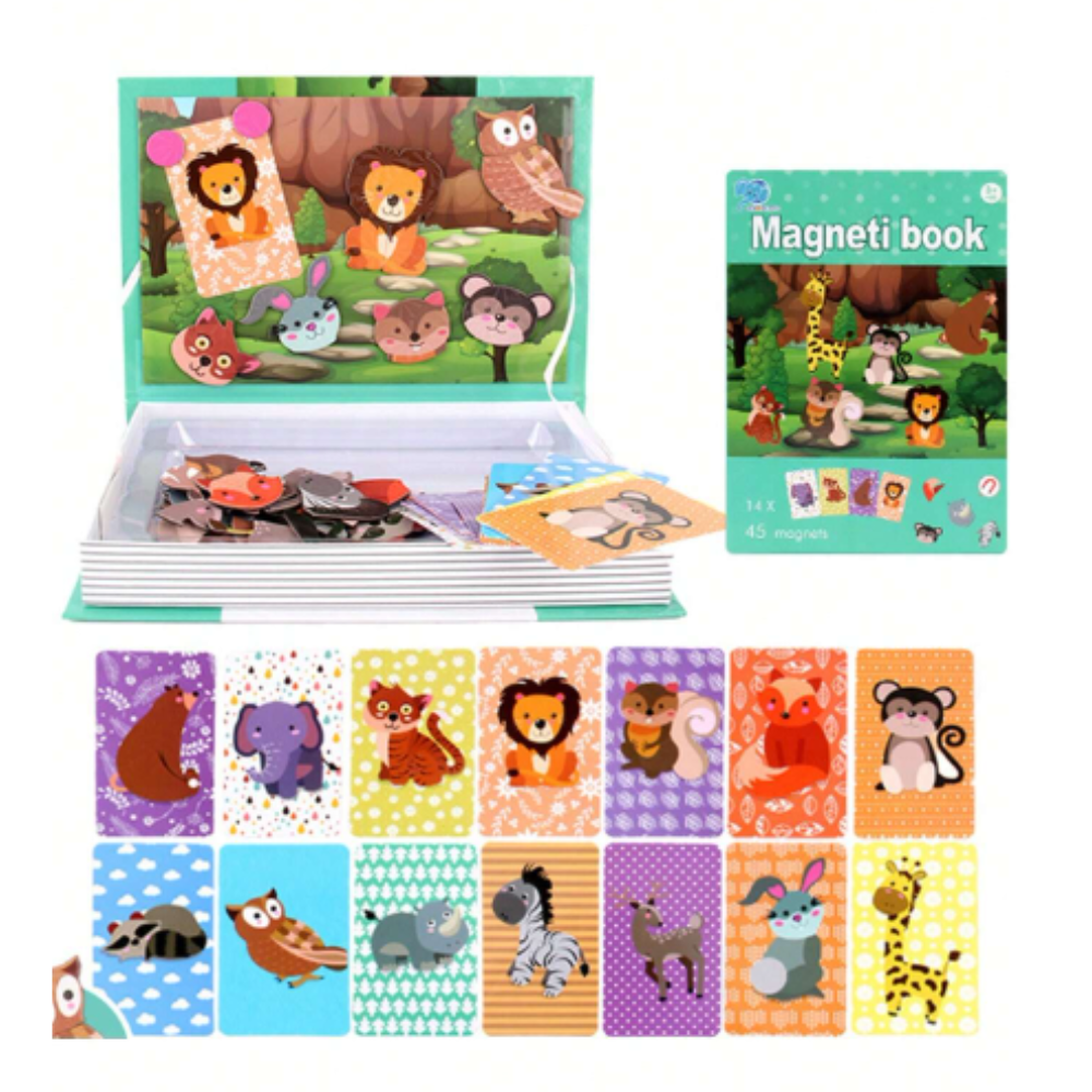 Juguete - Rompecabezas - Magnetico de animalitos