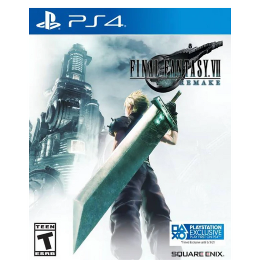 PS4 - Final Fantasy VII Remake - Fisico - Usado