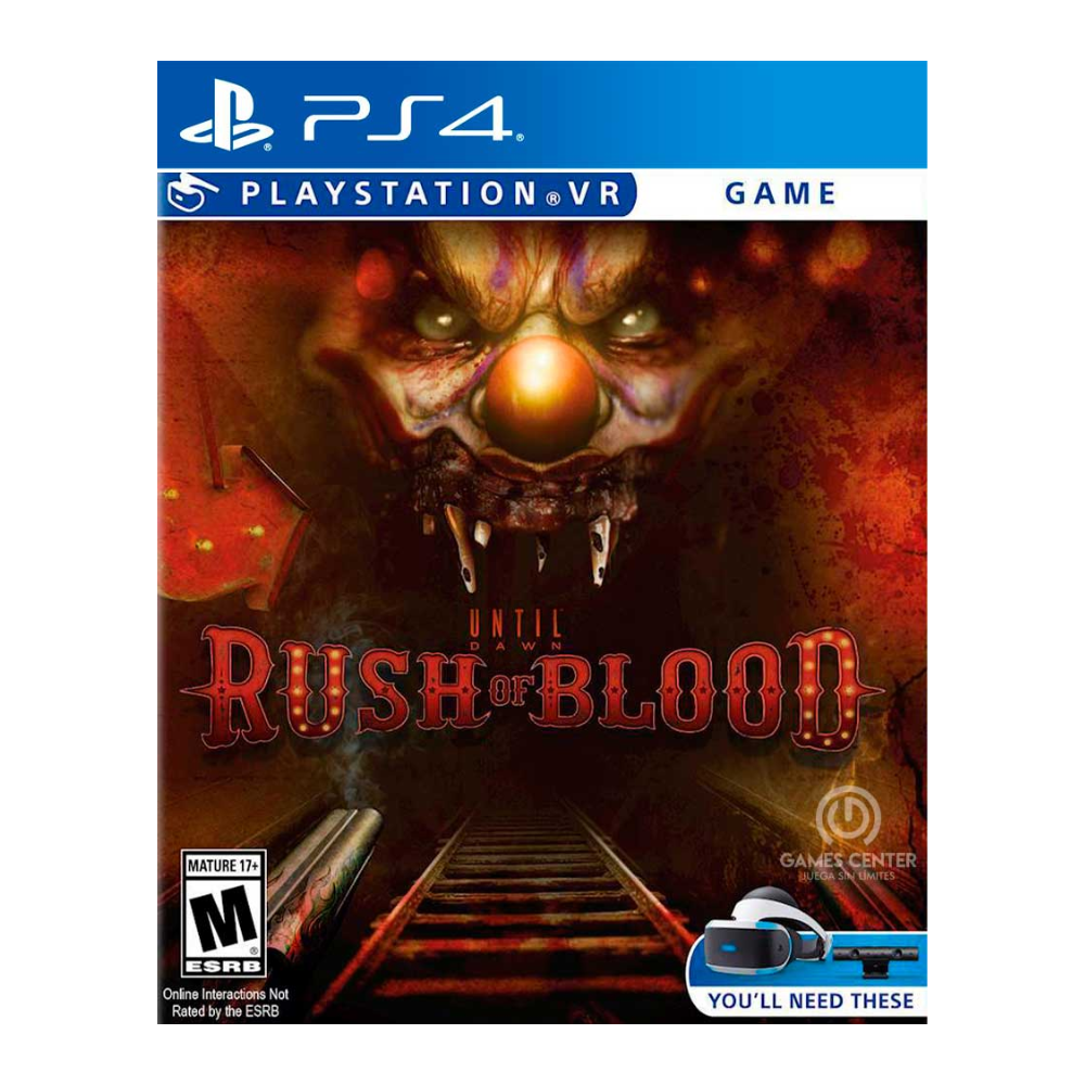 PS4 - Until Dawn Rush Of Blood - Fisico - Usado