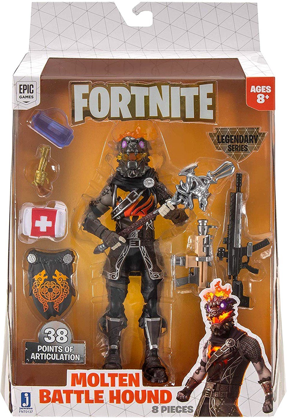 Juguete - Fortnite - Molten Battle Hound - Mc Farlane Legendary Series