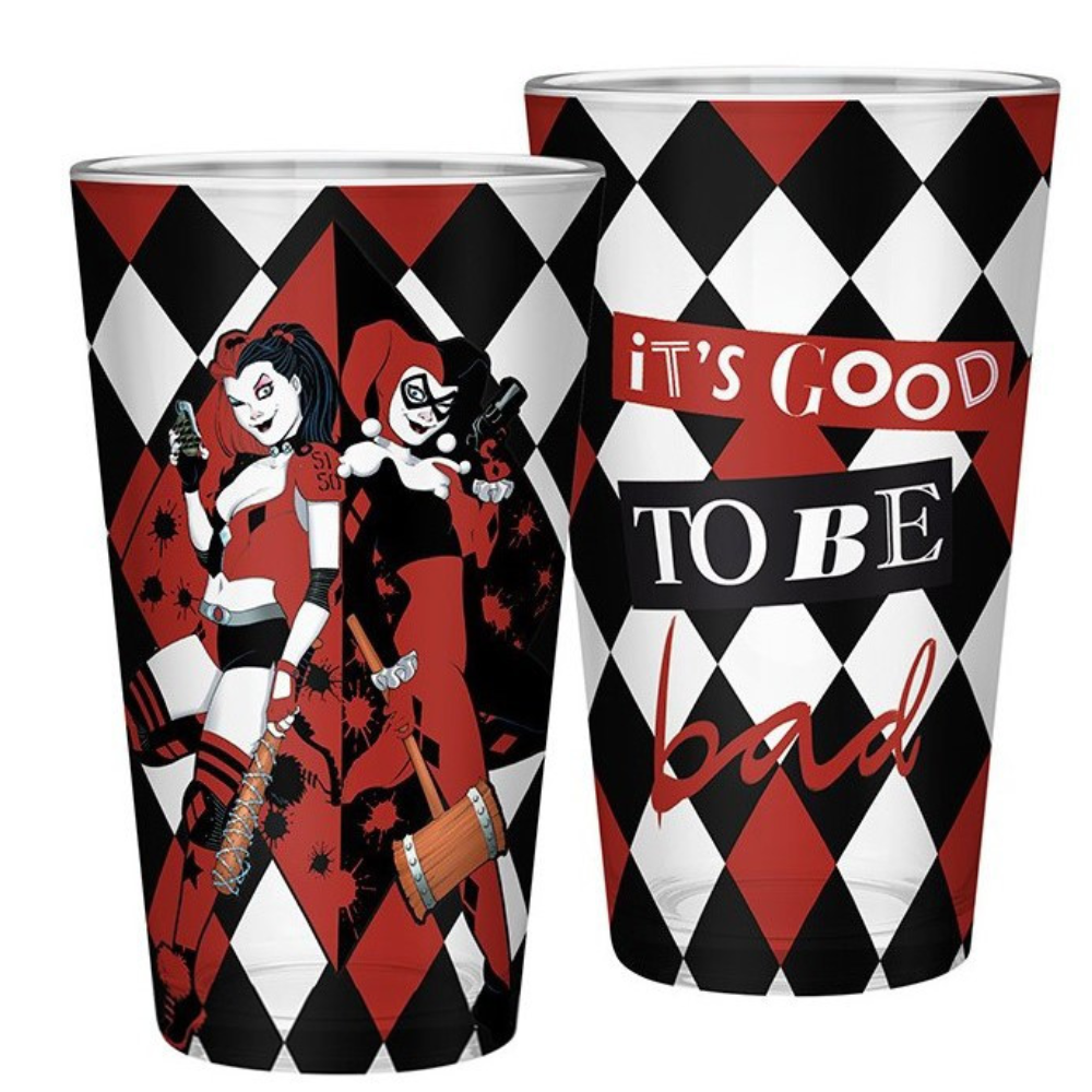 AbyStyle - Harley Quinn - Vaso de Vidrio de Harley Quinn