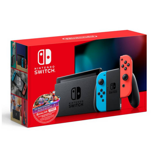 Consola Nintendo Switch 1.1 Blue Neon / Red Neon - Bundle Mario Kart 8 Digital