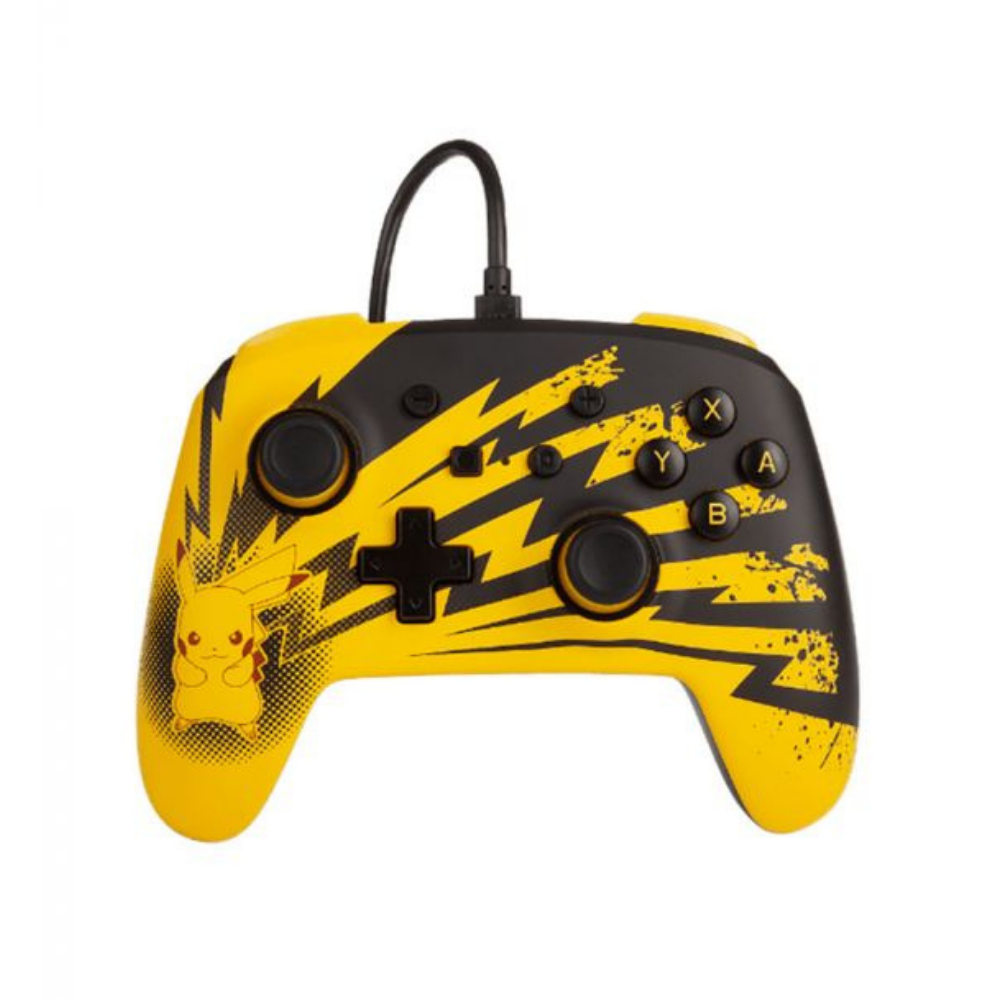 Accesorio - Switch - Control Alambrico Pokemon Pikachu Relampago - Power A