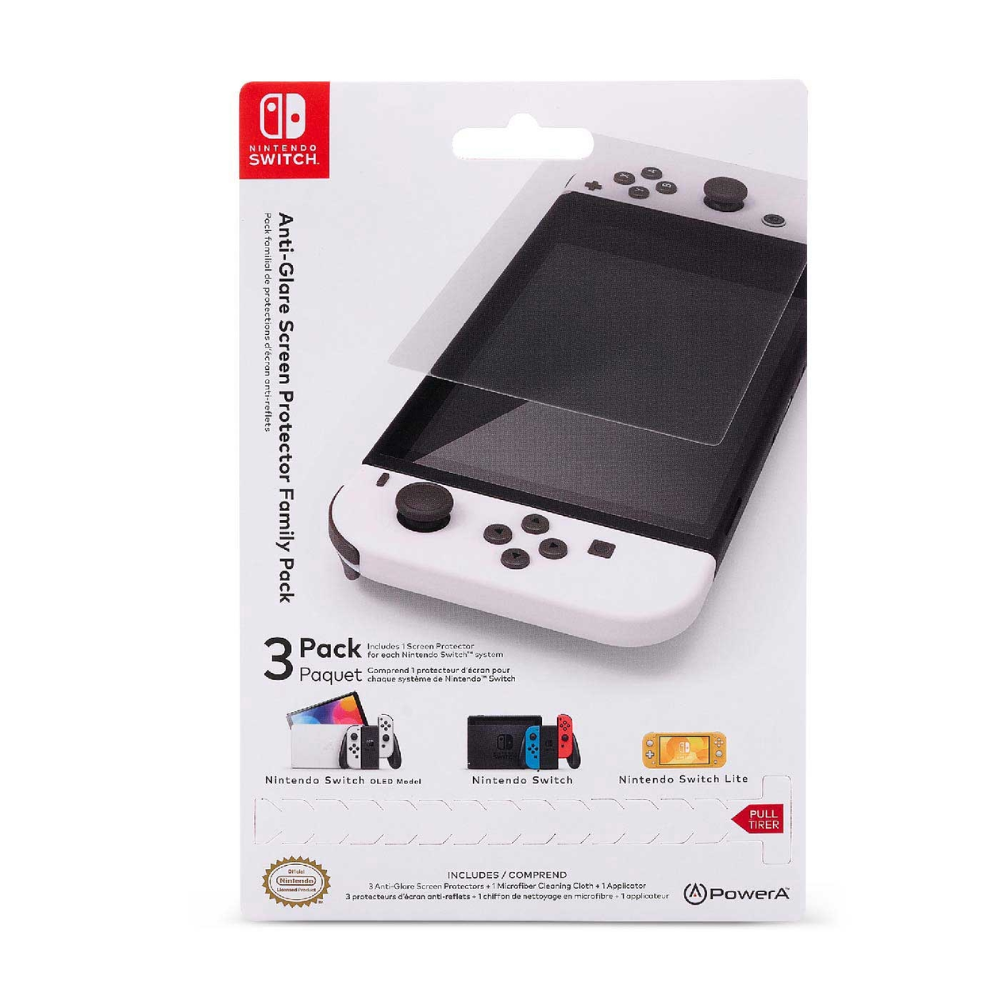 Accesorio - Switch - Kit de 3 Protectores de pantalla (Screen Protector) - Power A