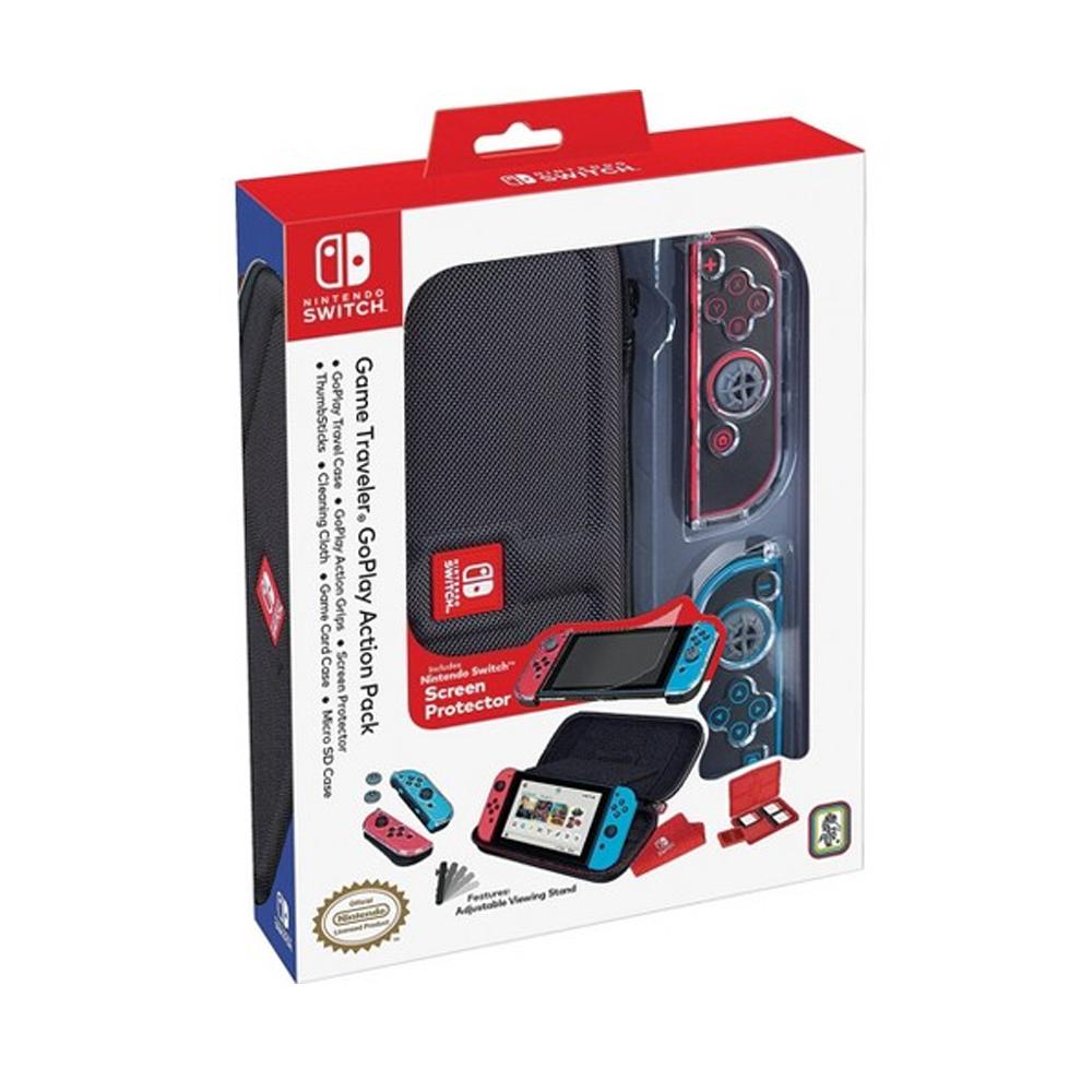Accesorio - Switch - Kit Estuche, Armadura y Protector de Pantalla Elite Negro - RDS