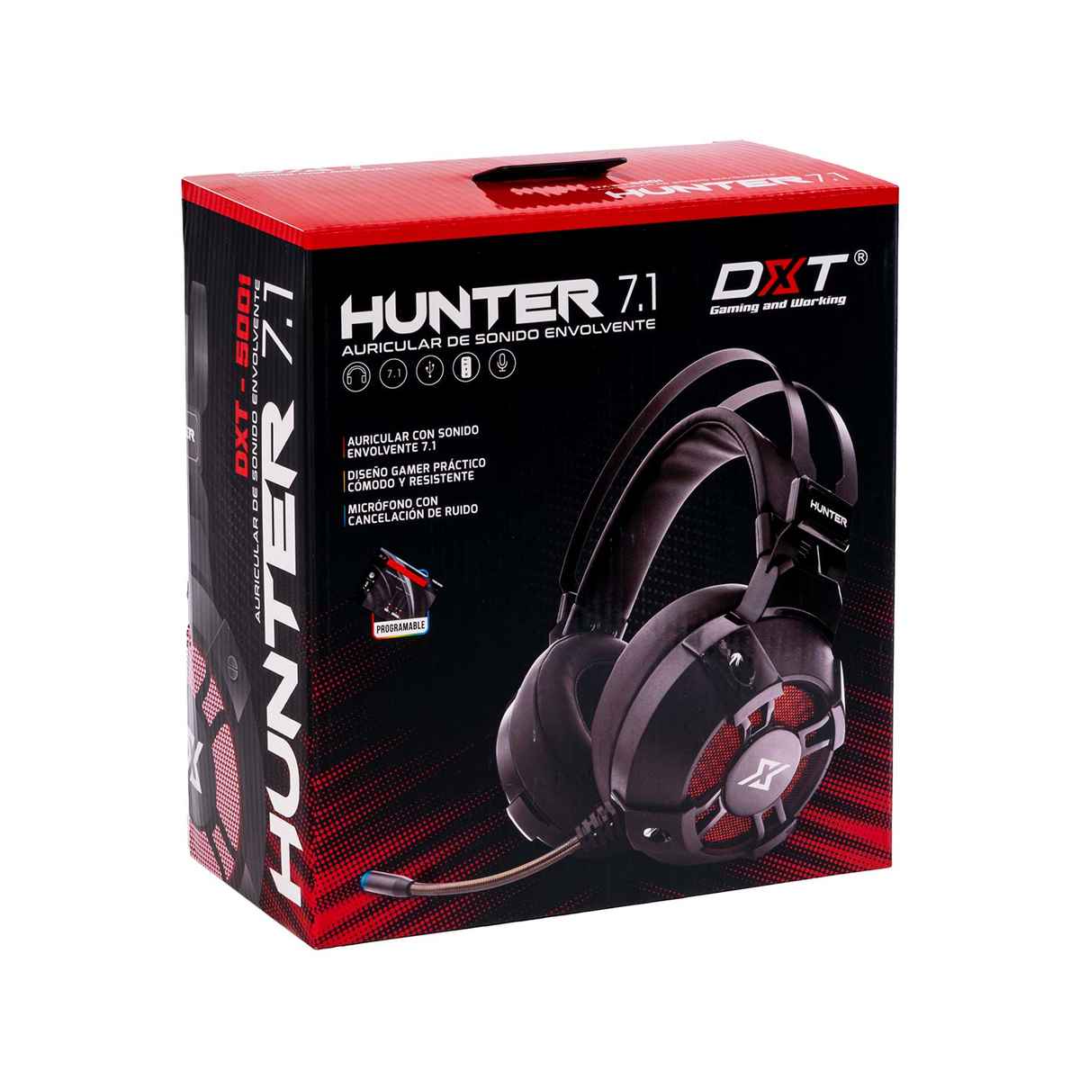 Videojuegos - Audifonos - Headset Hunter 7.1 Canales RGB - DXT