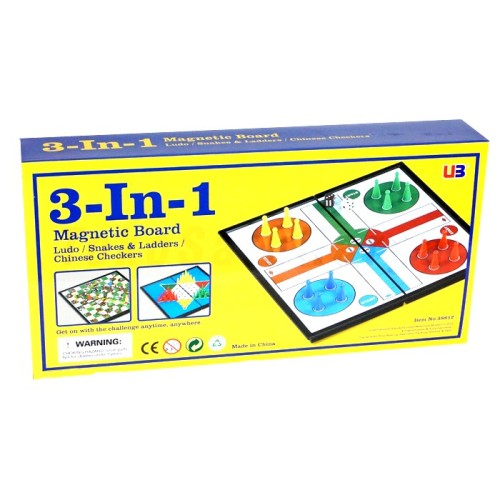 Juguete - Juego de Mesa - Tablero Magnetico 3 en 1