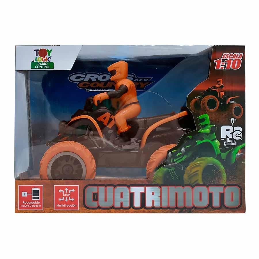 Juguete - Carro a Control Remoto - Cuatrimoto Naranja R/C