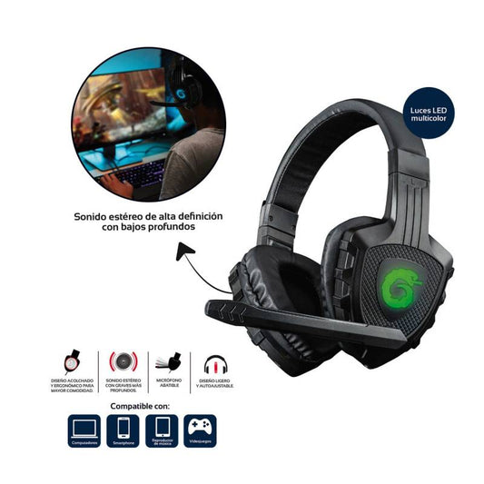 Accesorios - PC Gaming - Audifonos Alámbricos USB/3.5mm con RGB - VTA