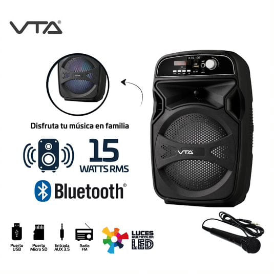 Tecnología - Amplificador Recargable 15 W con Micrófono - VTA
