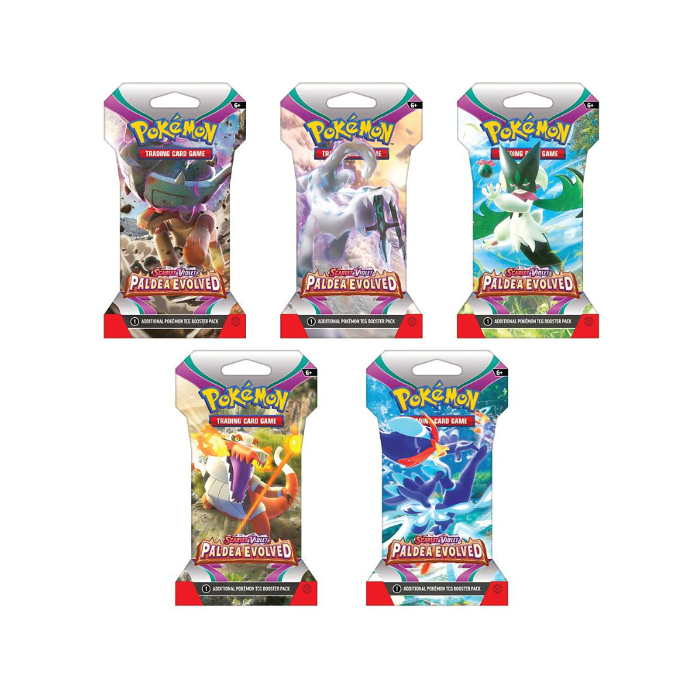 TCG Pokémon - Evoluciones en paldea - Paquete de mejora Sleeve (English)