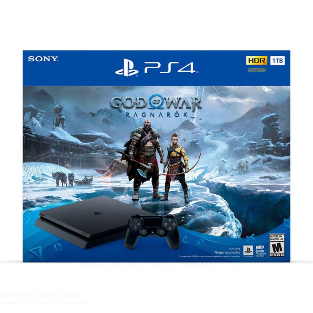 Consola HW Playstation 4 SLIM - God of war Ragnarok* - 1TB - 2215B – Gamer 4  Ever