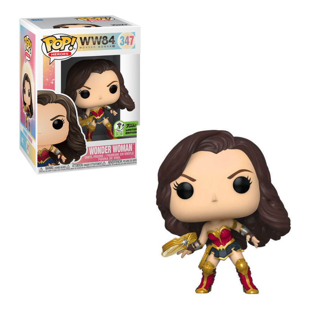 Funko Pop - Wonder Woman 84 - Wonder Woman - Emerald Con 2020 - Sticker Presencial